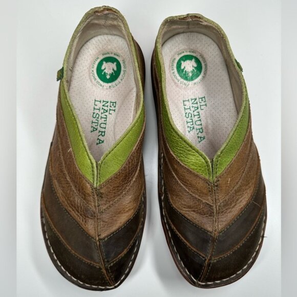 El Naturalista Brown and Green Slip-On Shoes Leather Shoes Size 36 - Picture 11 of 11
